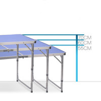 Ensemble de table et chaises pliables rondes pour l'extérieur Mini pique-nique léger pour le camping