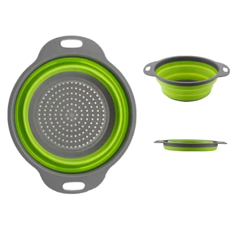Silikon-Klappkorb kreativer einziehbarer Silikon-Blumentopf Obst Gemüse Küchen-Speicher-Gadgets