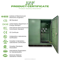 Transformador Trifásico Sumergido en Aceite de 1250kVA, 35kV, 400V, Montado en Plataforma, Certificado por ANSI, IEEE y CSA, para Plantas Industriales