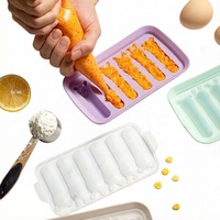 Moule en silicone antiadhésif à 6 cavités pour saucisses, hot-dogs, aliments pour bébés, glaçons et gâteaux - Vente en gros