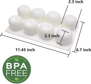 Moule en silicone réutilisable LFGB pour gâteaux et mousses aux formes d'ananas, poire, cerise, mangue, verreuse, carambole et pêche - Product Image 3