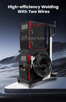 Machine de soudage laser à refroidissement par air à double alimentation de fil |   Soudeuse métallique portative pour applications de soudure largeur de largeur.