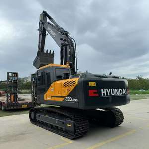 Pelle sur chenilles Hyundai 220lc-9s d'occasion de haute qualité, poids en fonctionnement de 22 tonnes, avec roulement à engrenages à noyau, composants PLC en vente - Product Image 4