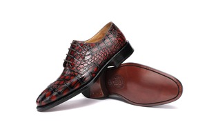 Zapatos de Hombre Alligator, Zapatos Oxford de Piel de Cocodrilo Pura Hechos a Mano, Zapatos de Vestir de Lujo Personalizados para Hombre, para Fiestas y Oficina - Product Image 6