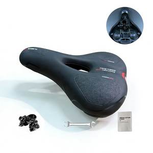 <span class=keywords><strong>Selle</strong></span> <span class=keywords><strong>de</strong></span> <span class=keywords><strong>vélo</strong></span> <span class=keywords><strong>large</strong></span> en mousse PU souple, <span class=keywords><strong>selle</strong></span> <span class=keywords><strong>de</strong></span> <span class=keywords><strong>vélo</strong></span> <span class=keywords><strong>de</strong></span> montagne avec absorption des chocs, <span class=keywords><strong>selle</strong></span> <span class=keywords><strong>de</strong></span> <span class=keywords><strong>vélo</strong></span> <span class=keywords><strong>de</strong></span> route avec bande réfléchissante - Product Image 1