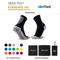 Chaussettes de football athlétiques en coton et nylon respirantes avec logo personnalisé de haute qualité, antidérapantes, pour hommes