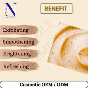 Gommage visage à l'abricot, nettoyant exfoliant doux pour le visage, extraits naturels, usage quotidien, peau lisse, douce et éclatante - Product Image 3