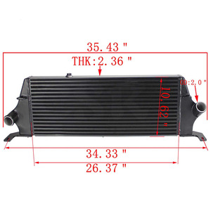 Aggiornamento Intercooler in alluminio con montaggio anteriore FMIC Fit 07-10 Ford <span class=keywords><strong>Focus</strong></span> ST225 Mk2 Gen <span class=keywords><strong>3</strong></span> - Product Image 6