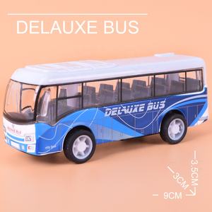 Vehículo fundido a presión de aleación de alta calidad, juguete de modelo de autobús fundido a presión, 5 uds. - Product Image 6