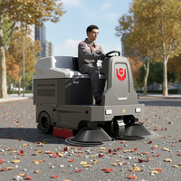 Balayeuse électrique autotractée CleanHorse M3 neuve à batterie pour l'extérieur, idéale pour nettoyer les feuilles tombées et les petits cailloux