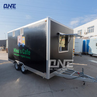 Street Food Trailer Gaufrier Bigbox Snack Food Produits laitiers Usine et boulangerie avec Hotdogs