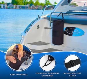 Échantillon Gratuit : Sac Poubelle Marin à Cordon Coulissant pour Yacht et Canoë, Sac de Rangement Pliable et Réutilisable pour Déchets Marins - Product Image 5