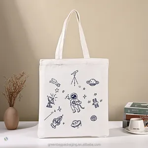 Sacola de lona de sublimação com Cinturino em Pelle Borsa A Tracolla Di Cotone Personalizado Organico