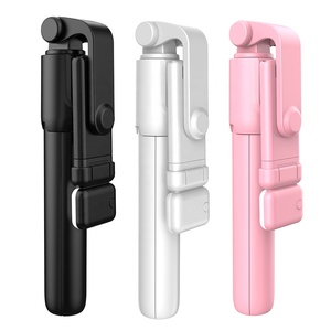 R1s inalámbrico <span class=keywords><strong>para</strong></span> Bluetooth <span class=keywords><strong>Selfie</strong></span> Stick <span class=keywords><strong>para</strong></span> Gopro <span class=keywords><strong>para</strong></span> <span class=keywords><strong>Huawei</strong></span> 360 trípode de luz LED plegable giratorio con pliegue adicional - Product Image 1