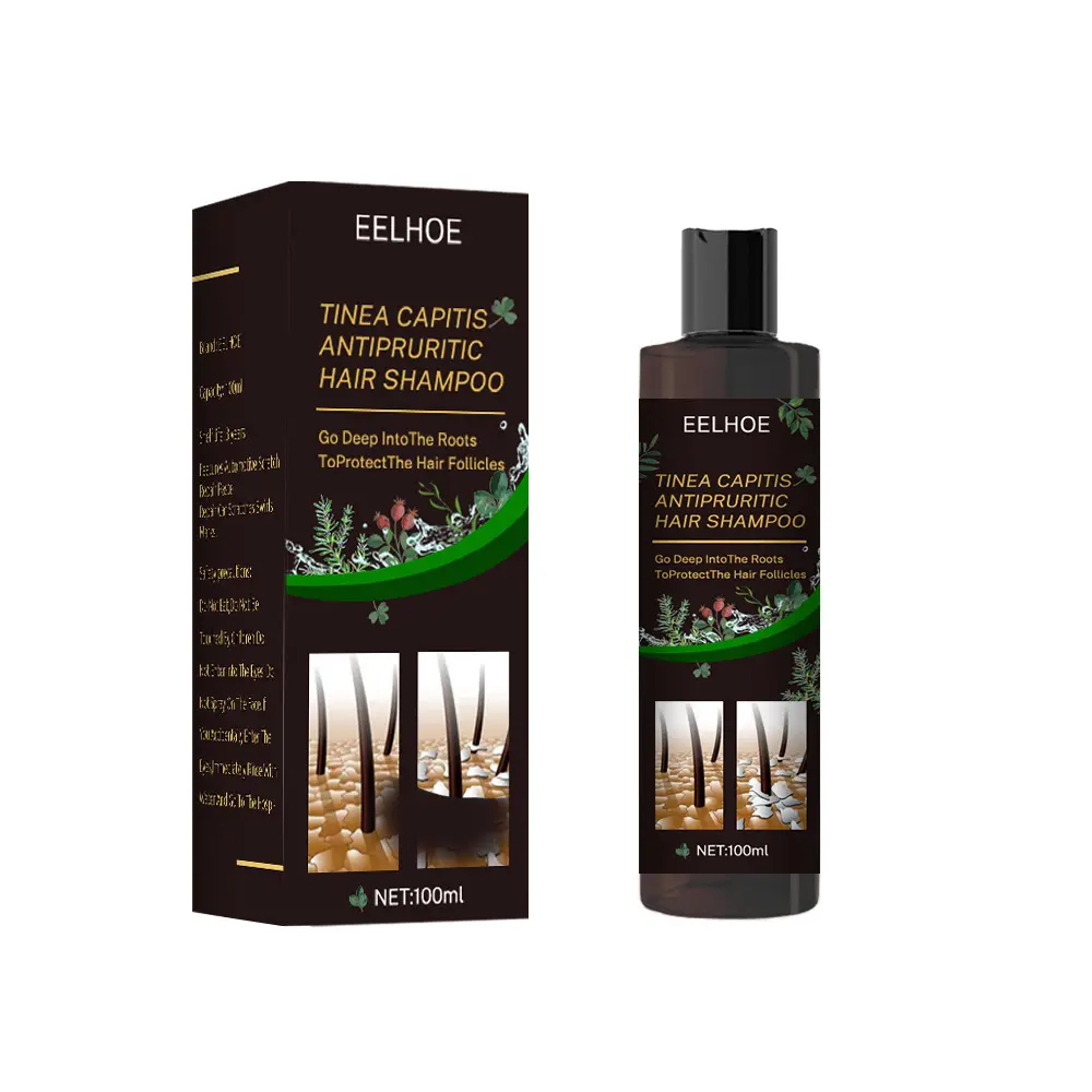 EELHOE-Shampooing naturel anti-démangeaison anti-acariens, antichute de cheveux, extrait de plante, meilleur effet