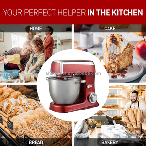 Dudukan komersial Mixer 1500W 8QT mangkuk baja tahan karat-aksi planet untuk toko kue restoran dengan lampiran - Product Image 2