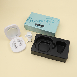 Faux <span class=keywords><strong>cils</strong></span> magnétiques moelleux en gros, emballage personnalisé, couleur personnalisée - Product Image 3