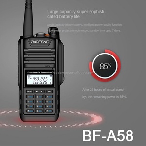 For BF-A58 Professional Black Handheld 5W <b>Walkie</b> <b>Talkie</b> VOX Emergency Alarm Function Waterproof Wireless Long Range for - Product Image 3