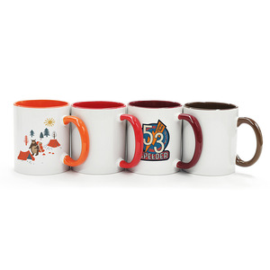 Taza blanca de uso diario personalizada de 11oz y 330ml, taza de café con sublimación de logotipo personalizable, taza de viaje para té - Product Image 4