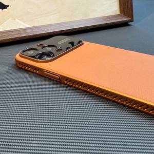 IPhone 17 Pro Max 17 Pro 17 Pro 17 공기 렌즈 보호 전화 커버용 초박형 정품 가죽 방열 휴대 전화 케이스 - Product Image 5