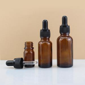 Groothandel Bruine En Transparante Glazen Olieflessen Met Plastic Dopdruppelaar 5-100Ml Voor Reageerbuizen - Product Image 5