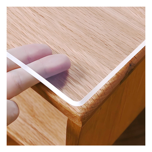 <span class=keywords><strong>Protector</strong></span> de <span class=keywords><strong>Mesa</strong></span> <span class=keywords><strong>Transparente</strong></span> Impermeable de PVC OEM, 20cm, Borde de Encaje, Mantel Enrollable para Decoración, Técnica No Tejida - Product Image 3