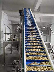 Kolay su temiz eğimli bant konveyör gıda sınıfı mavi PU bant konveyör toplu gıda konveyör için - Product Image 3