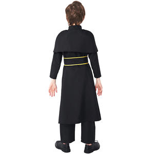 Disfraz de Sacerdote Medieval de Lujo para Niños, Disfraz de <span class=keywords><strong>Padrino</strong></span> para Fiesta de Halloween - Product Image 4