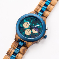 Jam Tangan Pria Multifungsi Kronograf Kayu Quartz 2026