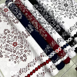 Tissu en crêpe 95% polyester 5% stretch, tissu en crêpe imprimé en polyester à quatre sens extensible - Product Image 2