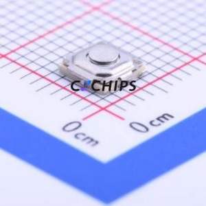 EVQPLMA15 Tactile Switch SMD,4.9x4.9mm Switch Single Pole Single Throw Round Button 2.6N Vertical Mount - Product Image 1