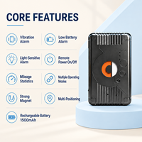Traceur GPS rechargeable 4G YK-Q3Pro3, 1500 mAh, aimant puissant, anti-effraction, suivi en temps réel, alerte de survitesse, sans câblage, faible consommation