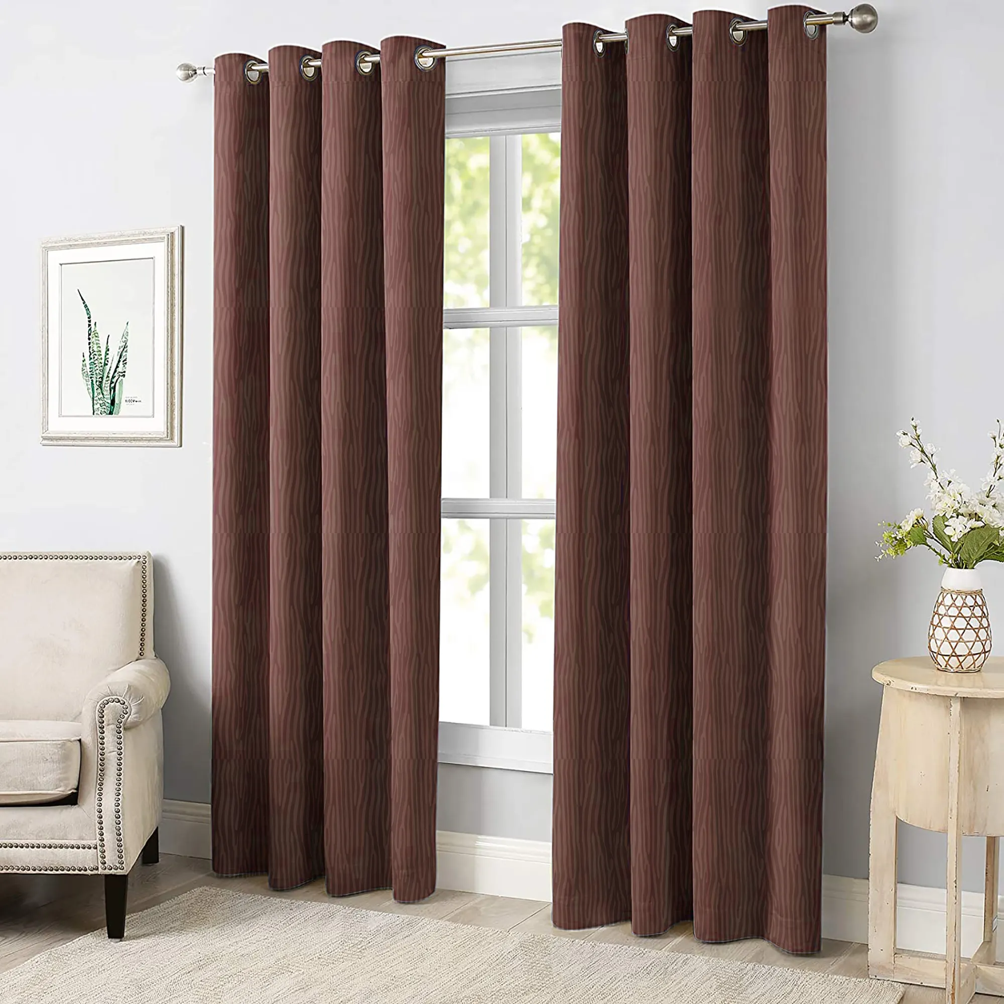 Wholesale Polyester Solid 3d Embossed Blackout Window Curtain For Living Room Bed Room