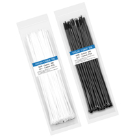 Attaches de câble en nylon autobloquantes durables, utilisables dans diverses applications, noir, blanc, multicolores, fermeture éclair, qualité directe d'usine, bonne qualité