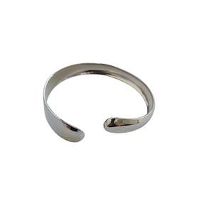 Bracelet manchette tendance en acier inoxydable 316L plaqué or PVD, durable et résistant - Product Image 1