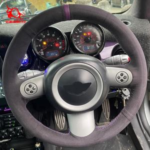 Couverture de <span class=keywords><strong>volant</strong></span> de voiture professionnelle avancée en daim italien alcanta ra pour <span class=keywords><strong>mini</strong></span> Paceman Roadster Coupé Countryman - Product Image 4