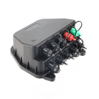 Caja de terminación CTO preconectorizada de 10 puertos, conector endurecido HW Mini SC, caja de terminación FTTH preconectorizada CTO Nap