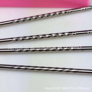 Baguettes en acier inoxydable de 23 cm, rondes et creuses, couleur unie, pour ustensiles de camping - Product Image 4