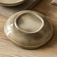 Lave-vaisselle micro-ondes style rétro fait à la main bols en grès irréguliers bols en céramique assiette pour salade de soupe aux céréales