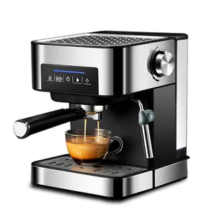 Mesin Cappuccino Pengeluaran Oem, Pembuat Kopi Espresso 15bar Rumah Mini untuk Pemasok Pabrik