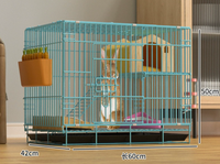 Grande cage à lapins en métal d'intérieur, modèle Deluxe, avec système de retrait automatique du fumier et toilettes intégrées, robuste, toutes saisons, pour lapins, cochons d'Inde et chiens