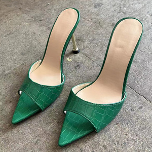 Sandalias de Tacón Alto con Punta Abierta y Estampado de Serpiente, Tacones Finos a la Moda Europea y Americana para Mujer - Product Image 6