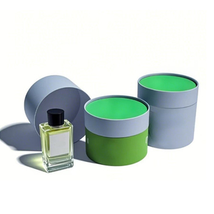 Tubo de papel kraft decorativo con lámina dorada para empaques de regalo de perfumes de lujo de alta gama - Product Image 4