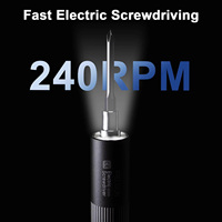 Tournevis électrique à écran LED avec jeu d'embouts, boîte à outils de réparation domestique DIY, tournevis électriques, petit outil
