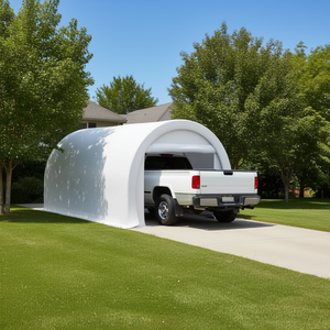 Carpa de Almacenamiento Portátil para Garaje, 16 x 10 Pies, Cubierta Resistente con Protección UV para Autos, Camionetas y Barcos - Product Image 2