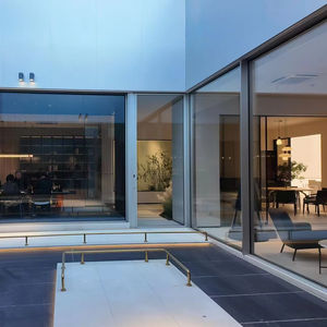 Maison résidentielle <span class=keywords><strong>Porte</strong></span> coulissante électrique automatique à rupture <span class=keywords><strong>de</strong></span> pont thermique commerciale à usage intensif <span class=keywords><strong>Porte</strong></span> coulissante mince patio en aluminium et verre - Product Image 1