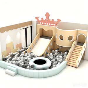 Ensemble de jeux d'intérieur pour enfants, thème forêt, avec toboggan tubulaire et piscine à balles, pour garderies et écoles maternelles - Product Image 4