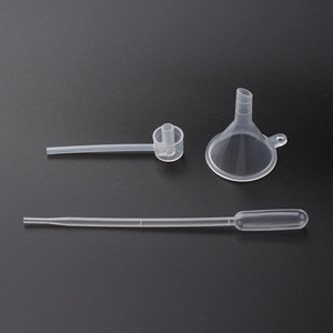Plastic Perfume Dispenser With Funnel And <b>Dropper</b> For Toner And Cosmetics Transparent Scale Measurement - Product Image 1