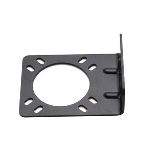 Connecteur de remorque haute durabilité 12-24V, pièces de rechange, assemblage de remorque, cadre en plastique plaqué noir de 2,3 mm d'épaisseur, état neuf - Product Image 4