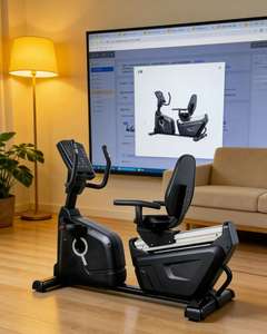 Vélo d'exercice à contrôle magnétique haut de gamme, vélo d'exercice inclinable, équipement de rééducation - Product Image 5